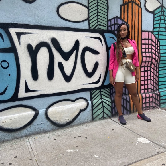 Nude Ruched Biker Short Set - Picture 4 of 4